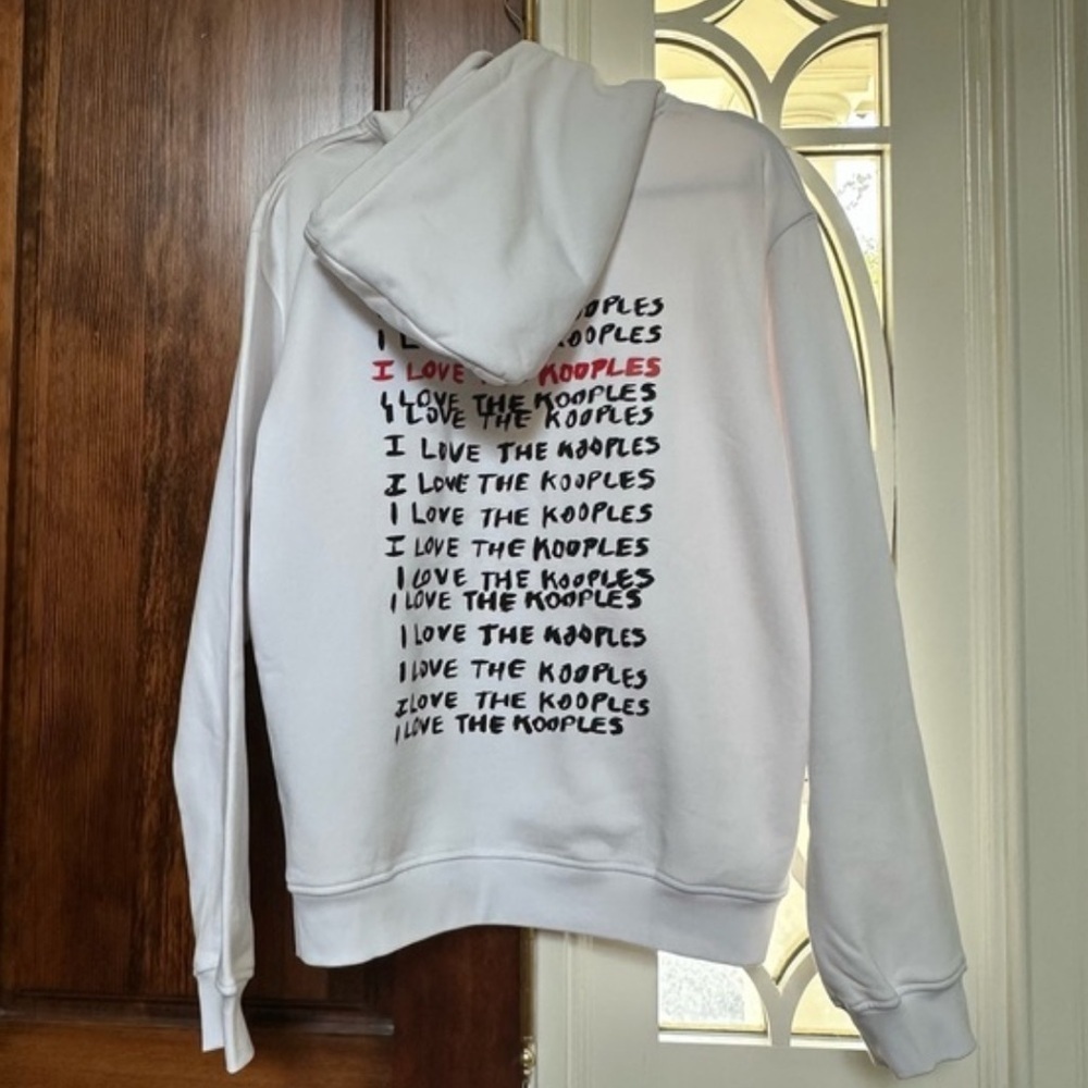 The Kooples RED White BLACK HOODIE *PURCHASED PARIS 2023 *PRICE FIRM KITH vans - Picture 2 of 7